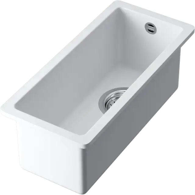 Omoikiri Bosen 20-U-WH Кухонная мойка Tetogranit 20x44 см, цвет: белый 4993156