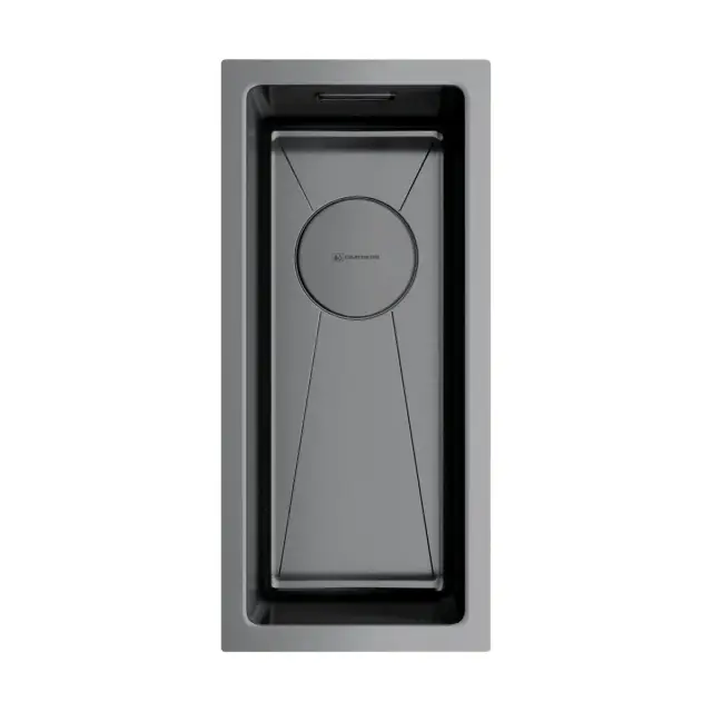 Omoikiri Taki 20-U/IF-GM Кухонная мойка нерж. сталь 20x44 см, цвет: вороненая сталь 4973105