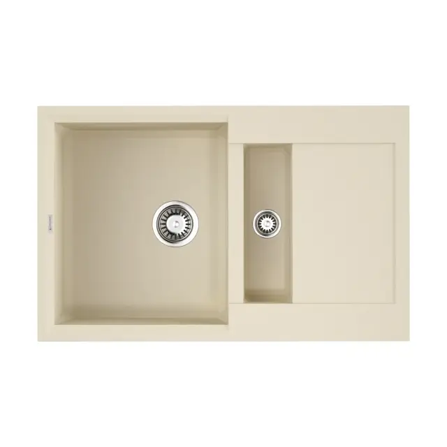 Omoikiri Sakaime 78-2-BE Кухонная мойка Tetogranit 78x50 см, цвет: ваниль 4993115
