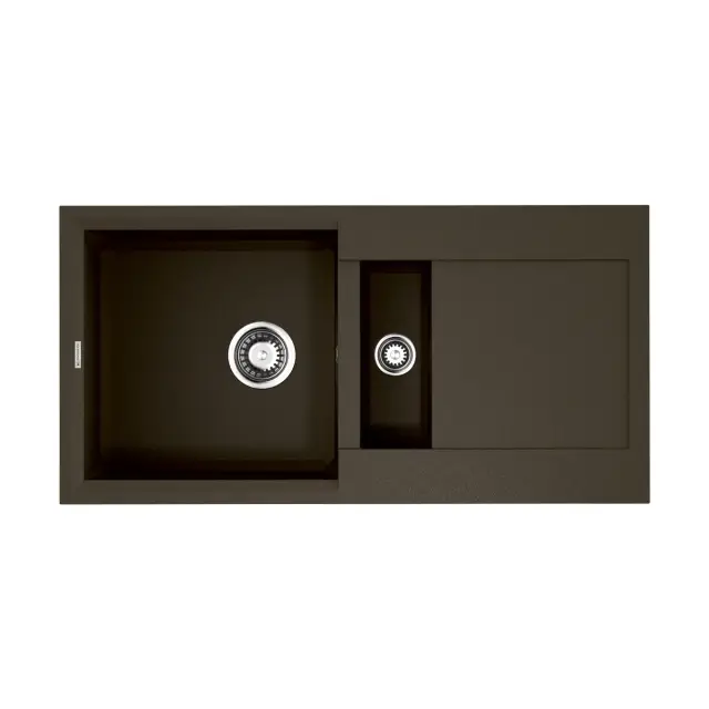 Omoikiri Sakaime 86-2-DC Кухонная мойка Tetogranit 86x46,5 см, цвет: темный шоколад 4993201
