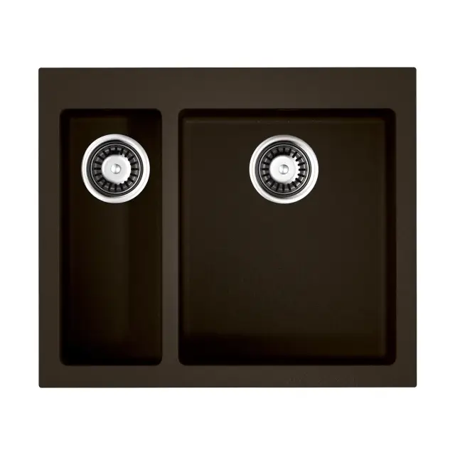 Omoikiri Bosen 59-2-DC Кухонная мойка Tetogranit 59x50 см, цвет: темный шоколад 4993223