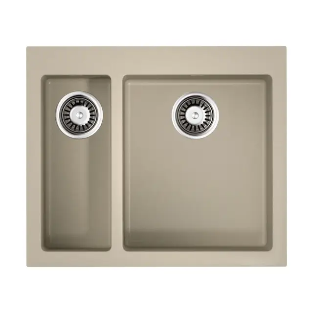 Omoikiri Bosen 59-2-SA Кухонная мойка Tetogranit 59x50 см, цвет: бежевый 4993151