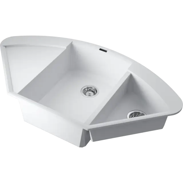 Omoikiri Sakaime 105C-WH Кухонная мойка Tetogranit 105,7x57,5 см, цвет: белый 4993137