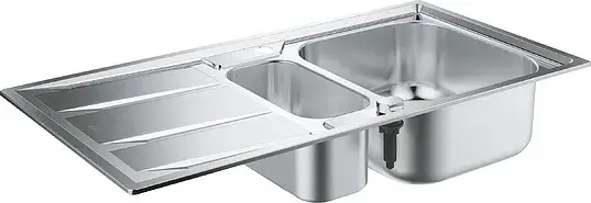 Grohe K400 Кухонная мойка из нерж. стали 97x18,8 см, с крылом и доп. чашей, цвет: нержавеющая сталь 31567SD0