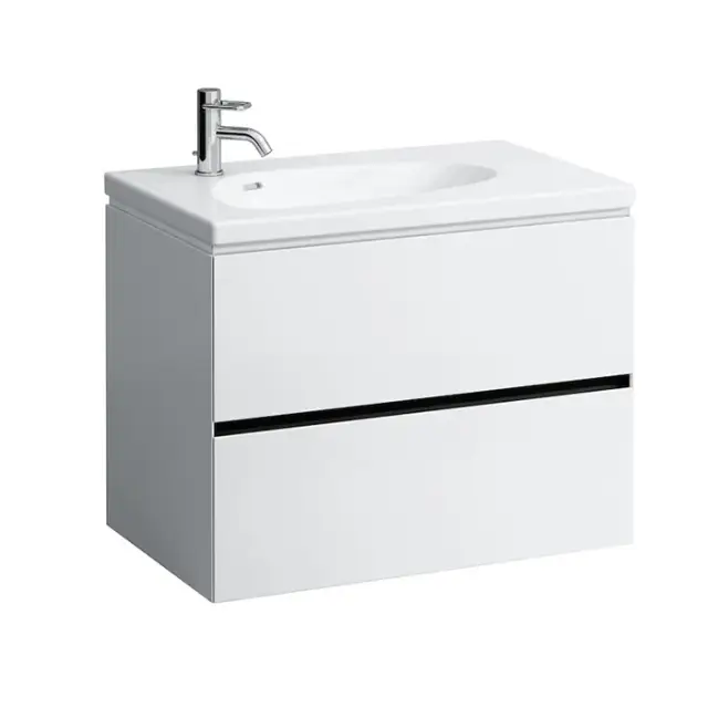 Laufen Palomba Тумба под раковину, 78,5х49,5хh59 cм, с 2 ящиками, цвет белый мат. 4.0720.2.180.220.1