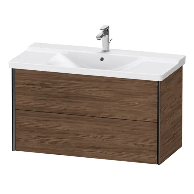 Duravit XViu Тумба подвесная 56,5x101xh46,9 cм, для раковины #233210, цвет черный мат. XV41170B221
