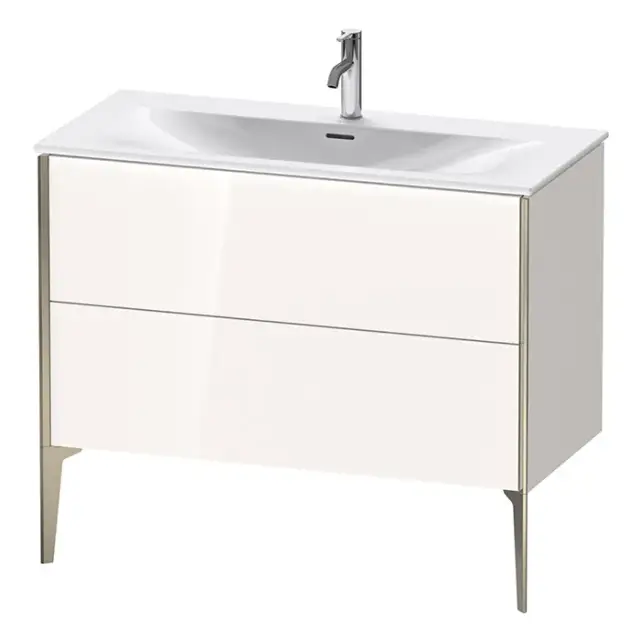 Duravit XViu Тумба подвесная 59,1x101xh48 cм, для раковины #234410, цвет белый глянцевый XV43030B122