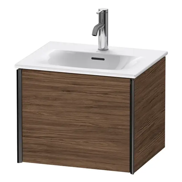 Duravit XViu Тумба подвесная 51x42хh39 cм, для раковины #234453,цвет черный матовый XV40310B221