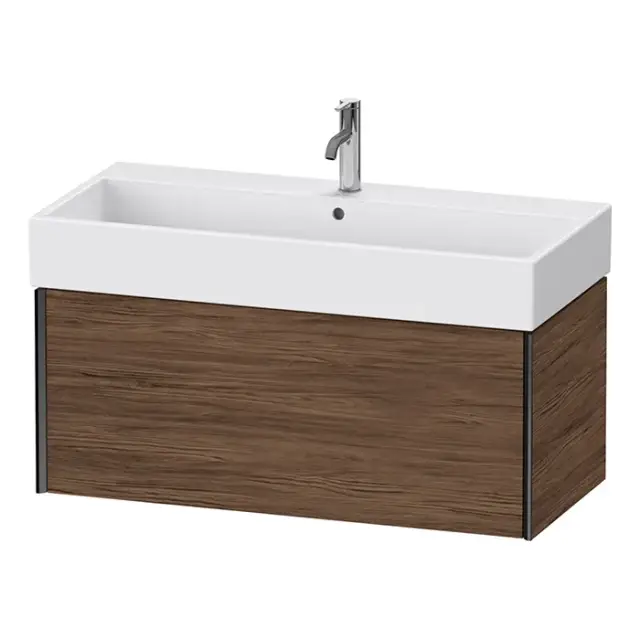 Duravit XViu Тумба подвесная 39,7x98,4xh45,4 cм, цвет черный матовый XV42370B221