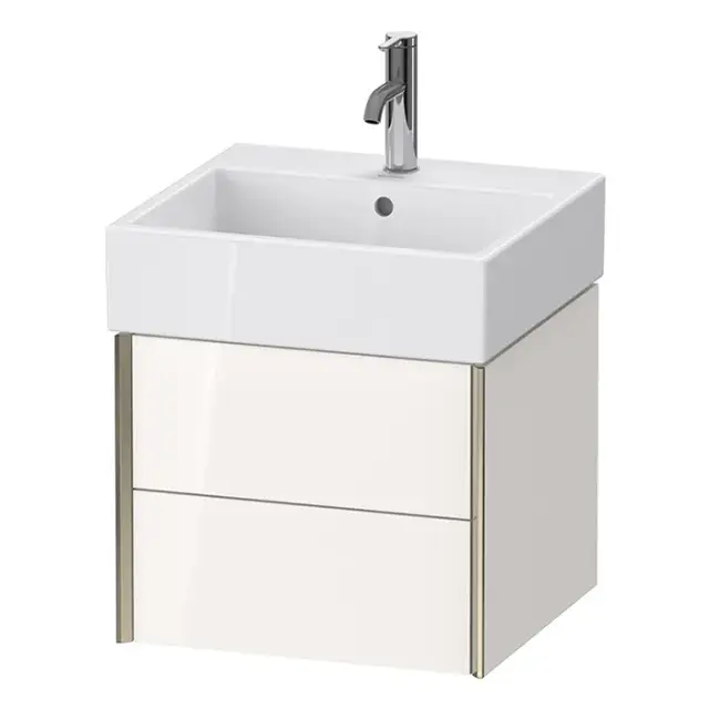 Duravit XViu Тумба подвесная 39,7x48,4xh45,4 cм, цвет белый глянцевый/champagne XV43330B122