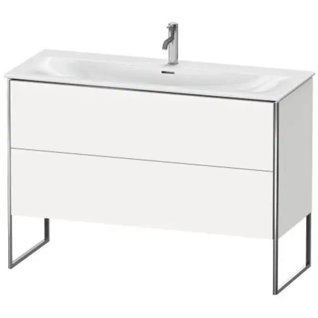 Duravit XSquare Тумба напольная под раковину, 59,2x121xh47,8 cм, цвет White High Gloss XS452602222