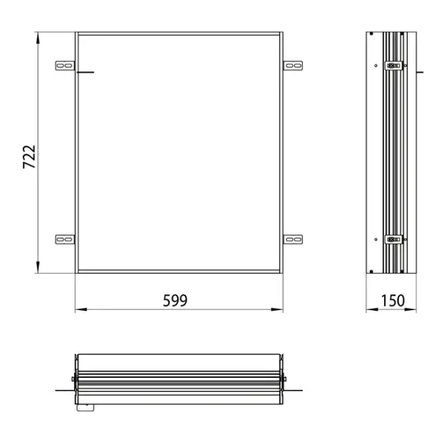 Emco Prime2 Монтажная рама для встраиваемого шкафа 600, 59,9xh72,2 cм, 9497 000 20