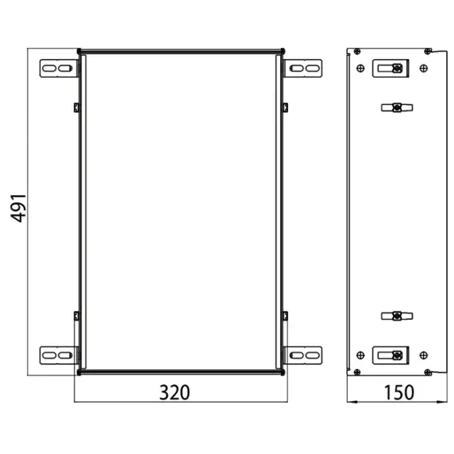 Emco Asis Монтажная рама 32x49,5 cм, для встраиваемых модулей 300 9732 000 31
