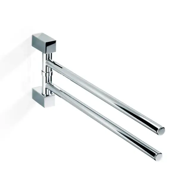 Decor Walther Bloque HTH2 Полотенцедержатель двойной 39.8 см, поворотный, цвет хром 0570700