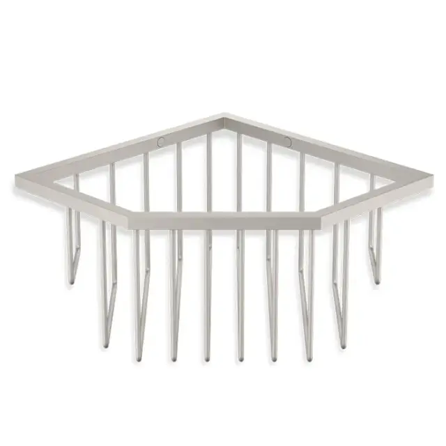 Decor Walther Universal WA ECK1 Полка-корзинка универс. 18x18xh9,5 см, цвет: никель сатин. 0703376