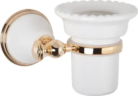 TW Harmony 109 Подвесной cтакан для зубных щеток, керамический, цвет: золото TWHA109bi/oro