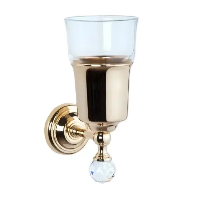 TW Crystal 109 Подвесной cтакан, стеклянный, с кристалом, цвет: золото TWCR109oro-sw