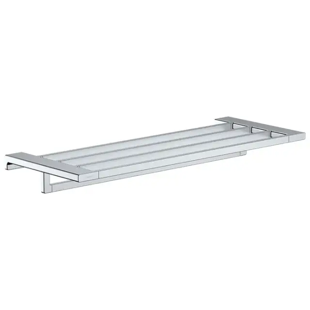 Hansgrohe AddStoris Полка для полотенец с держателем подвесная 58,8x24,8 см, цвет: хром 41751000