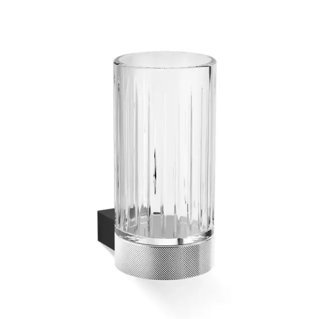 Decor Walther Club WMG Стакан подвесной, стекло граненое, цвет: хром/черный 0857560