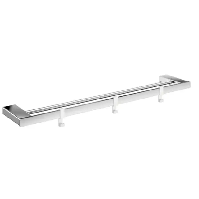 Emco Loft Полотенцедержатель двойной 64,2 cм, с 3-мя крючками съемными, цвет: хром 0561 001 60