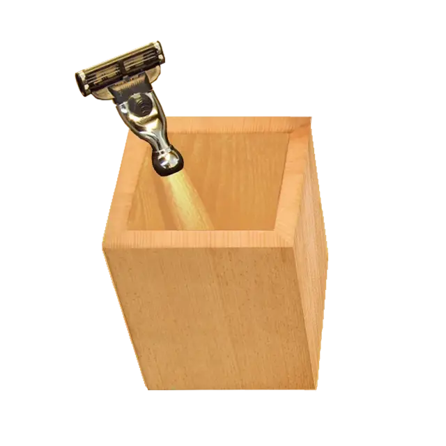 Decor Walther Wood BEQ Стакан настольный, дерево, цвет: светлый бук 0925886