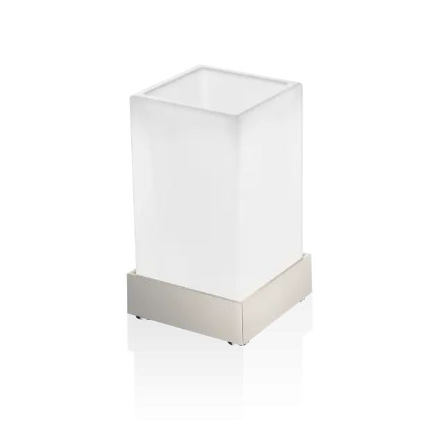 Decor Walther Corner SMG Стакан настольный, стекло сатинированное, цвет: никель сатин. 0562534