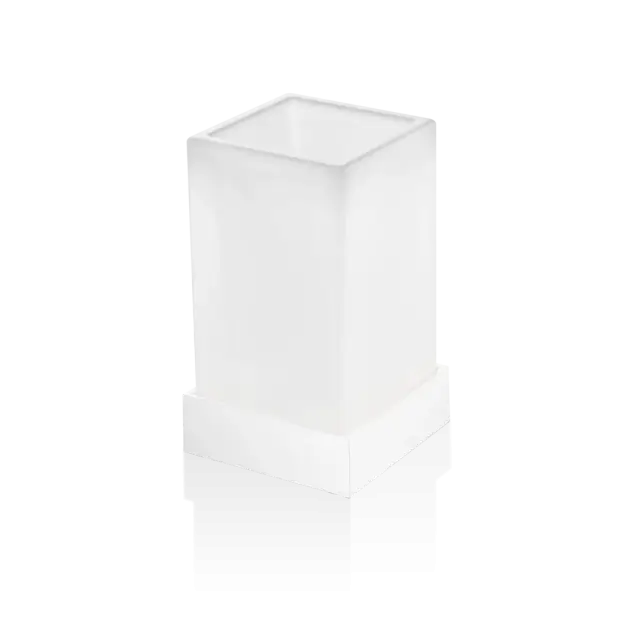 Decor Walther Corner SMG Стакан настольный, стекло сатинированное, цвет: белый матовый 0562550