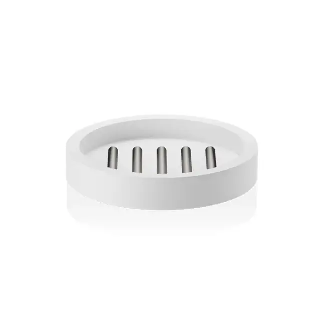 Decor Walther Stone STS Мыльница с керамической чашей, настольная, цвет: сталь 0972155