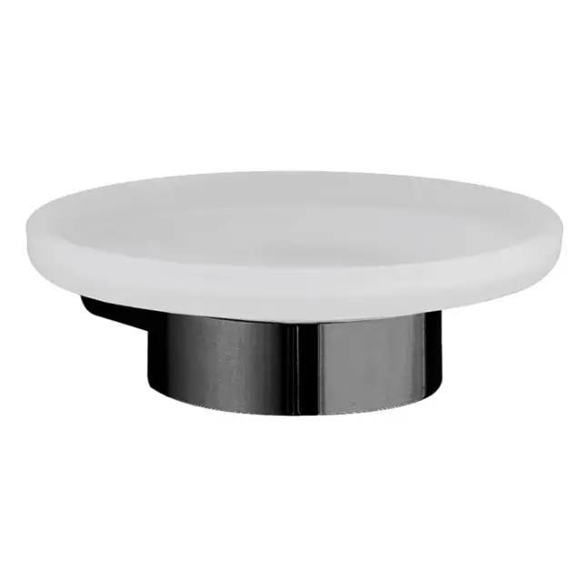 Cisal System Мыльница со стеклянной чашей, подвесная, цвет: Night Black SY09060040