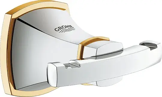 Grohe Grandera Крючок для полотенца двойной, подвесной, цвет: хром/золото 40631IG0