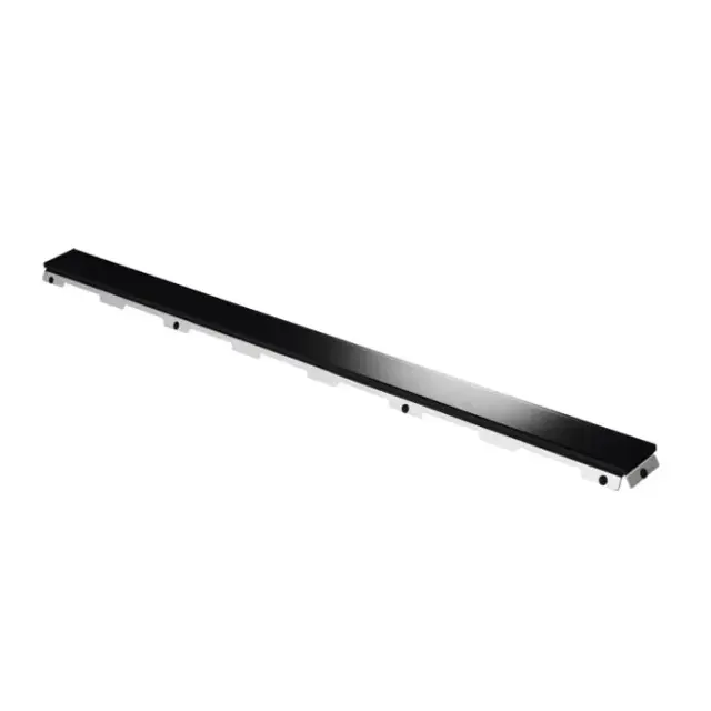 Tece Drainline Стеклянная панель для душевого канала прямая 80 см, цвет: черный глянцевый 600892