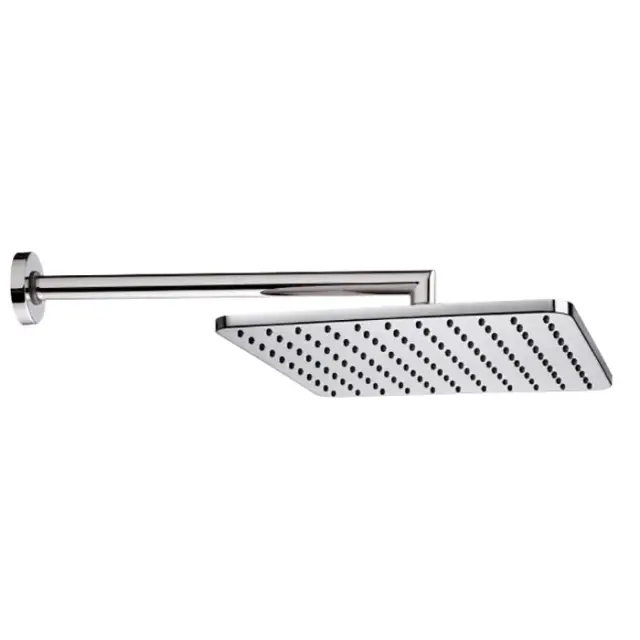 Bossini Cosmo Верхний душ 28 см, 1 вид струи, кронштейн настенный 35 см, цвет: chrome H70598.030