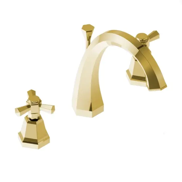 Stella Eccelsa Смеситель для раковины на 3 отверстия 3225TC, цвет золото 24К EC 00016 AU00