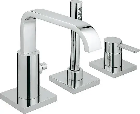 Grohe Allure Смеситель на борт ванны, с ручным душем, 3 отверстия, цвет: хром 19316000