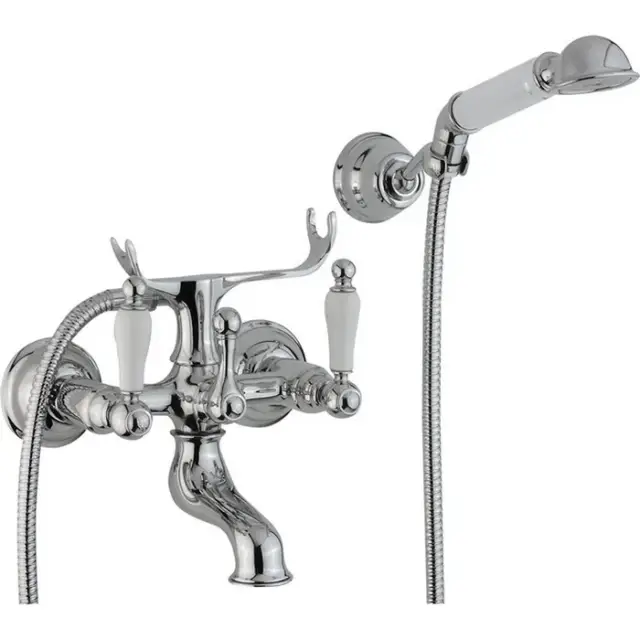 Cisal Arcana Toscana Смеситель настенный для ванны с ручной лейкой, цвет: Chrome TS00012021