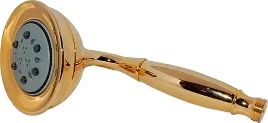 Bossini Roman Ручной душ, 5 видов струи, цвет: gold B00586.021