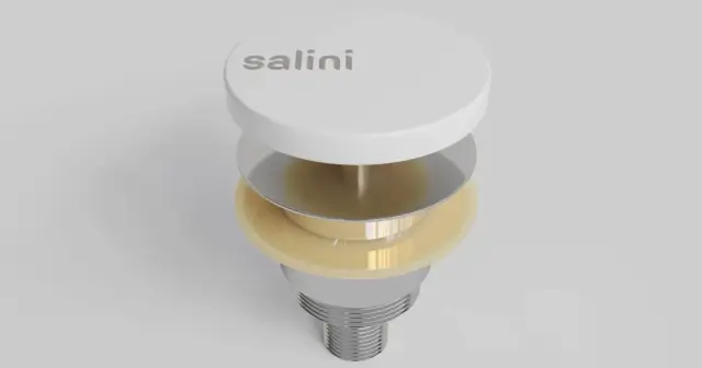 Salini D 402 Донный клапан для ванны из S-Sense, Click-Clack цвет: белый матовый 152201M