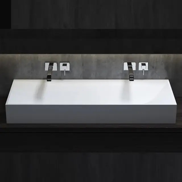 Salini Sonata S-Stone Раковина накладная 120х45х13h, цвет белый матовый 1401201M