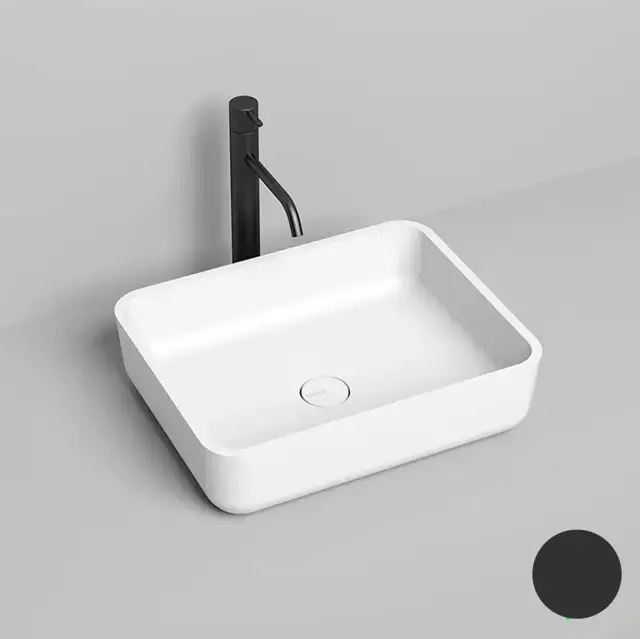 Salini Gloria 09 S-Stone Раковина накладная 48х38х12h, матовый цвет: RAL 1102209MF