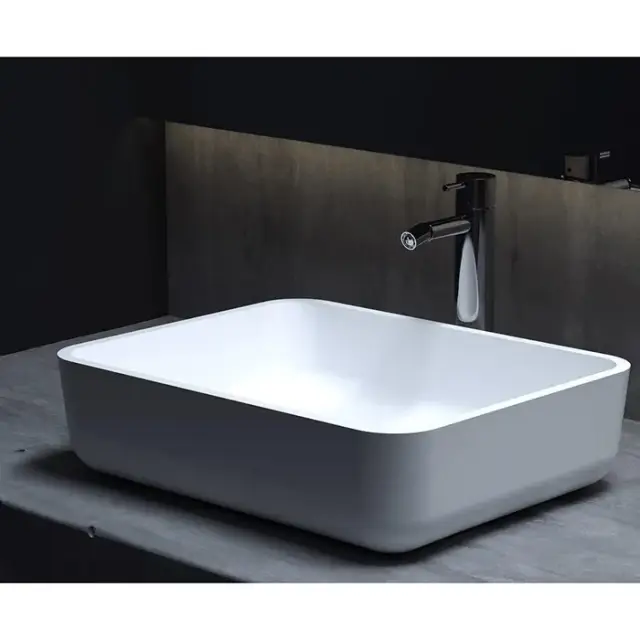 Salini Gloria 09 S-Stone Раковина накладная 48х38х12h, цвет белый матовый 1102209M