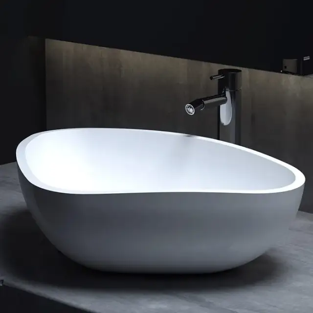 Salini Gloria 06 S-Stone Раковина накладная 56,4х39,5х16,5h, цвет белый матовый 1102206M