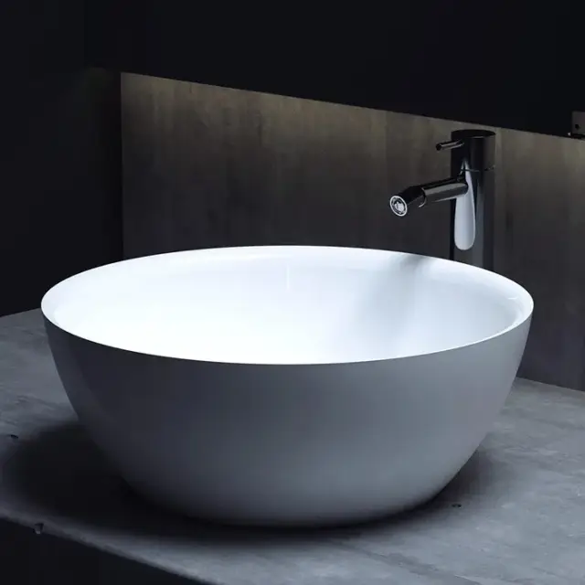 Salini Alda 02 S-Stone Раковина накладная 42,5х42,5х15,5h, цвет белый матовый 1102210M