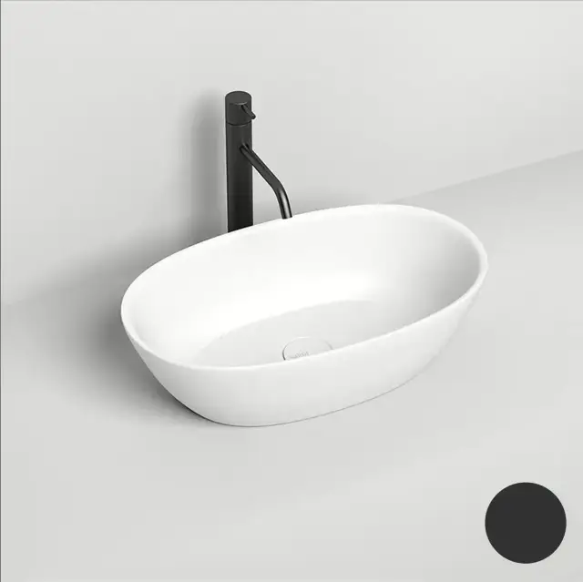 Salini Sofia S-Stone Раковина накладная 56х33,5х15h, матовый цвет: RAL 1101206SMF