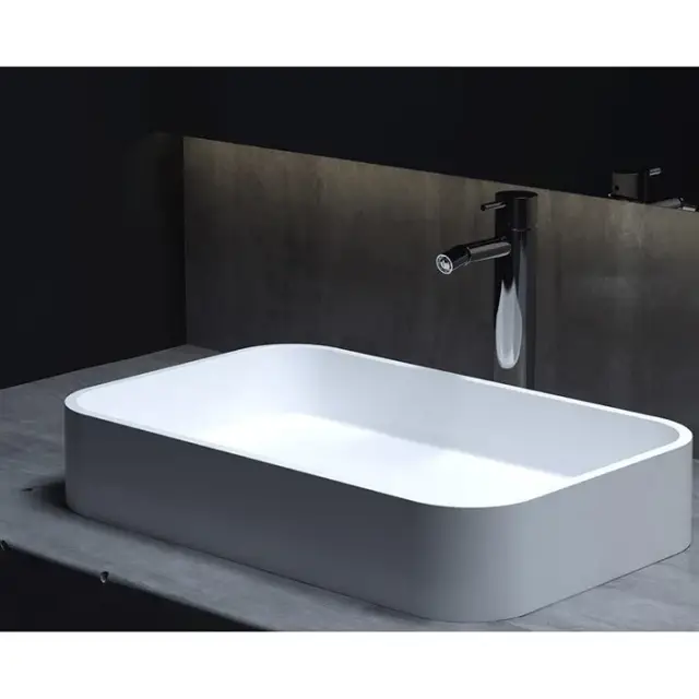 Salini Callista 01 S-Stone Раковина накладная 54,5х34,5х10h, цвет белый матовый 1101204SM