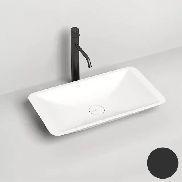 Salini Callista 03 S-Stone Раковина накладная 57,5х35х9h, матовый цвет: RAL 1101207SMF