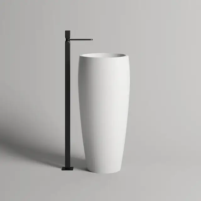 Salini Armonia 03 S-Sense Раковина напольная 47х47х90h, цвет белый глянцевый 130113G