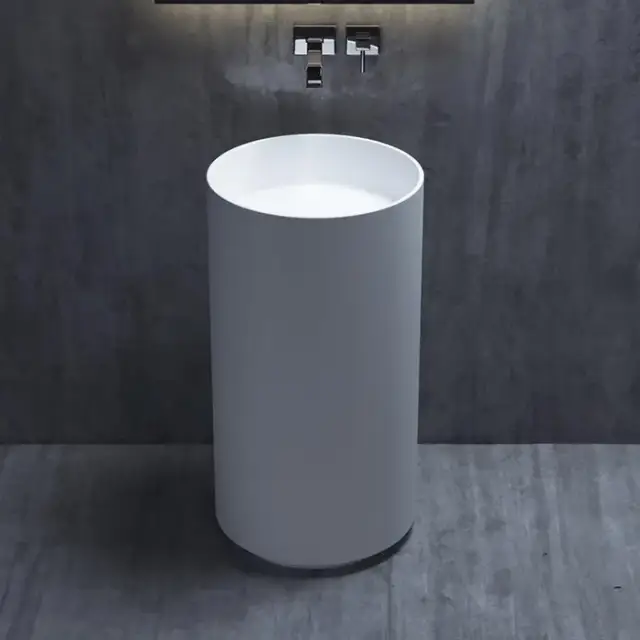 Salini Armonia 01 S-Stone Раковина напольная 45х45х85h, цвет белый матовый 130111SM