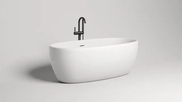 Salini Luce Ванна из S-Stone отдельностоящая 169x87 см, цвет: RAL полностью матовый 100121MF