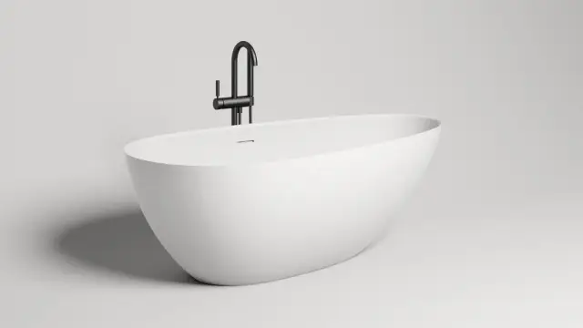 Salini Paola Ванна из S-Stone отдельностоящая 160x77 см, цвет: белый матовый 101611SM