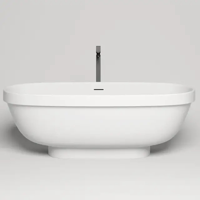 Salini Greca Ванна из S-Stone отдельностоящая 180x80 см, цвет: белый матовый 103121M